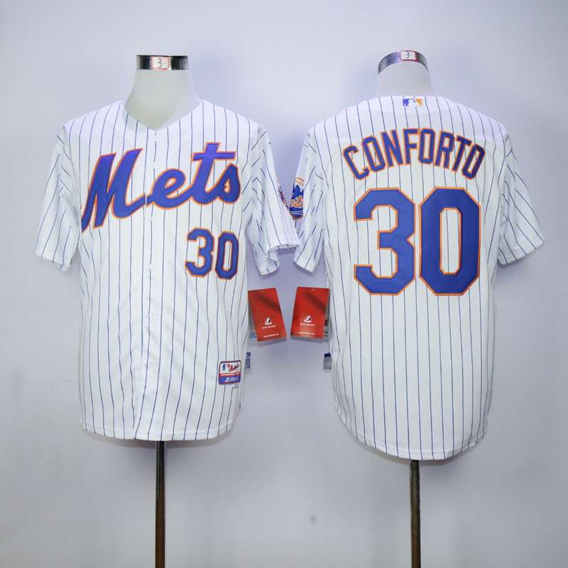 Men New York Mets #30 Conforto White MLB Jerseys